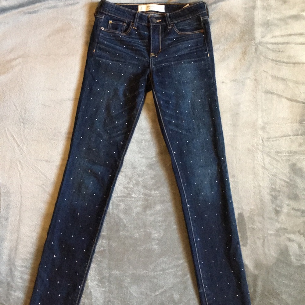 Abercrombie & Fitch Jeweled Skinny Jeans